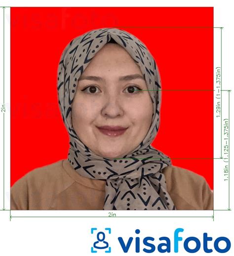 indonesia visa photo background color